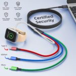 Travel Essentials 4 in 1 iWatch & iPhone Charger,Multi Charging Cable for Apple ... - Image 4