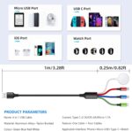 Travel Essentials 4 in 1 iWatch & iPhone Charger,Multi Charging Cable for Apple ... - Image 5