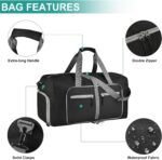 Dimayar 40L Travel Duffle Bag for Men Women - Foldable Duffel Bag with Shoes Com... - Image 4