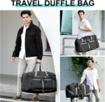 Dimayar 40L Travel Duffle Bag for Men Women - Foldable Duffel Bag with Shoes Com... - Image 6