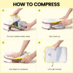 Lightweight Compression Packing Cubes for Suitcases, Compressible Expandable Tra... - Image 3