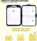 Lightweight Compression Packing Cubes for Suitcases, Compressible Expandable Tra... - Image 7