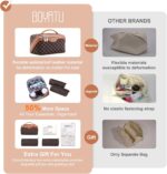 BOYATU Travel Makeup Bag Cosmetic Bags for Women: 3 Pcs Set Large Portable Make ... - Image 4