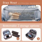 BOYATU Travel Makeup Bag Cosmetic Bags for Women: 3 Pcs Set Large Portable Make ... - Image 5