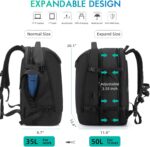 Travel Carry on Backpack 50L Expandable Flight Approved Backpacks 17.3 inch Lapt... - Image 6