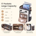 LOVEVOOK Laptop Backpack for Women Work Bag with Large Capacity Cup Side Pocket,... - Image 3