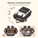 LOVEVOOK Laptop Backpack for Women Work Bag with Large Capacity Cup Side Pocket,... - Image 4