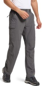 Men's Lightweight Hiking Pants Water Resistant Quick Dry Breathable Stretch Outd... - Image 3