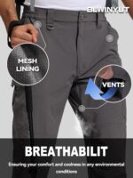 Men's Lightweight Hiking Pants Water Resistant Quick Dry Breathable Stretch Outd... - Image 5