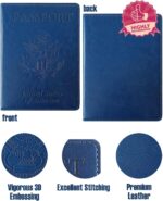 Sizobi Passport Holder for Travel Men, RFID Blocking Passport Covers Case Wallet... - Image 4