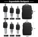 Weekender Travel Backpack,Expandable Carry on Backpack 40-50L with USB Cable Por... - Image 8