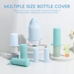 Bottle Covers for Travel, Leak Proof Elastic Sleeves, Travel Size Container Cove... - Image 3