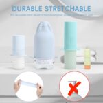 Bottle Covers for Travel, Leak Proof Elastic Sleeves, Travel Size Container Cove... - Image 5