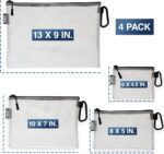 GOBAGS Air Production Multi‑Size Clear Zipper Pouch (4‑Pack) – Cable Organizer &... - Image 5
