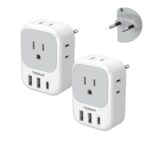 2 Pack European Plug Adapter USB C, TESSAN US to Europe Adapter 4 Outlets 3 USB ... - Image 2