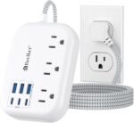 6 USB(3 USB C) Power Strip- Travel Power Strip with 6 USB Desktop Charging Stati... - Image 2