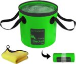 AUTODECO Collapsible Bucket 5 Gallon Container Folding Water Bucket Portable Was... - Image 2