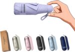BAODINI Travel Essentials Mini Umbrella for Purse With Case Small Compact UV Sun... - Image 2