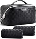 BOYATU Travel Makeup Bag Organizer Cosmetic Bag: 3 Pcs Set Large Capacity Make u... - Image 2