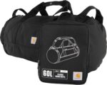 Carhartt Classic Round Duffel with Utility Pouch, Heavy-Duty, Water-Resistant Pa... - Image 2