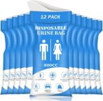 DIBBATU Disposable Urine Bag, 12/24 PCS Pee Bags for Travel for Women/Men, 800ML... - Image 2
