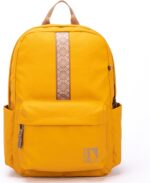 INUK Geometric Stripe Laptop Backpack, 13 Inch Water Resistant Backpack for Coll... - Image 2