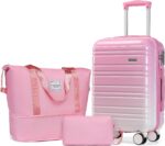 LARVENDER Luggage Sets 3 Piece, 20 Inch Carry on Luggage 22x14x9 Airline Approve... - Image 2