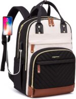 Laptop Backpack for Women Bag - 15.6 inch Work Travel Backpack with USB Charger ... - Image 2