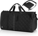 Large Duffle Bag for Women & Men, 40L Foldable Weekender Bag with Shoe Compartme... - Image 2