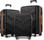 Luggage Sets 3 Piece with Spinner Wheel, Hardside Suitcase Set with TSA Lock, Ex... - Image 2