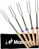 MalloMe Smores Sticks for Fire Pit Long - Marshmallow Roasting Sticks Smores Kit... - Image 2