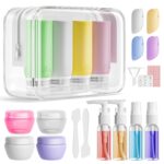 Muslish 21 Pack Leak Proof Silicone Travel Bottles Set, TSA Approved Containers ... - Image 2