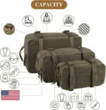 PETAC GEAR 3 PCS Tactical Modular Packing Cubes, Large Capacity Mesh Storage Bag... - Image 2
