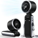 Portable Handheld Turbo Fan - 5 Gear High Speed 4000mAh Rechargeable Mini Person... - Image 2