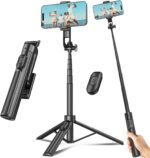 Selfie Stick Travel Tripod for Cell Phone with Remote Control and Phone Holder, ... - Image 2