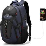 Swissdigital Design Laptop Backpack with USB Charging Port, Travel Backpack Fits... - Image 2