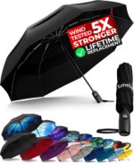 TUMELLA Strongest Windproof Travel Umbrella (Compact, Superior & Beautiful), Sma... - Image 2