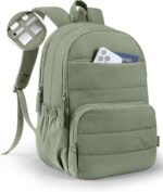 Travel Backpack for Women, 15.6 Inch Laptop Backpack, Quilted College Bookbag, C... - Image 2