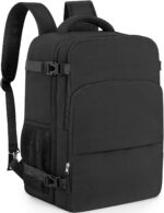 Travel Backpack for Women Men,Travel Laptop Backpack w/USB Charging Port, Waterp... - Image 2