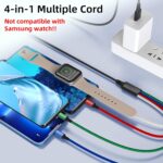 Travel Essentials 4 in 1 iWatch & iPhone Charger,Multi Charging Cable for Apple ... - Image 2