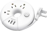 Travel Power Strip, NTONPOWER 3 Outlets 3 USB(1 USB C) Cruise Approved Power Str... - Image 2