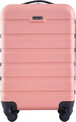 Travelers Club Harper Luggage, Rose Gold, 22-Inch Carry-On - Image 2