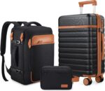 UKEIN Luggage Sets 3 Piece, Carry On Luggage 20In With Spinner Wheels,PC Hardsid... - Image 2