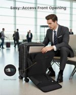 LOVEVOOK Carry On Luggage 22x14x9 Airline Approved with Detachable Pouch, 21 Inc... - Image 4