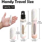 Perfume Travel Refillable Bottle– Portable Mini Sprayer,Empty Perfume Bottles wi... - Image 3