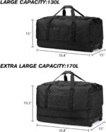 Laripwit Collapsible Duffle Bag with Wheels 130-170L Extra Large Expandable Trav... - Image 5