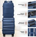 UKEIN Luggage Set with Backpack,Polycarbonate Carry On Luggage Airline Approved ... - Image 7