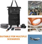 Finnhomy 50L Expandable Rolling Duffel Bag with Wheels Foldable Duffel Bag for T... - Image 7