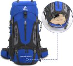 Bseash 60L Hiking Camping Backpack with Rain Cover, Waterproof Large Capacity Ou... - Image 4
