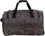 Rockland Rolling Duffel Bag, Brown Leopard, 100% polyester, 22-Inch - Image 5